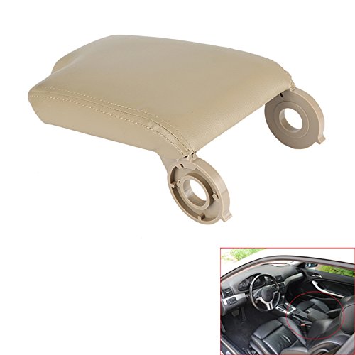 SP-Auto Cuero Beige Apoyabrazos Centro Consola Apoyabrazos