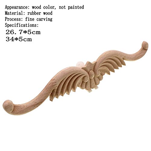 Apliques de madera tallada Onlay tipo A para decoración y artesanía 4