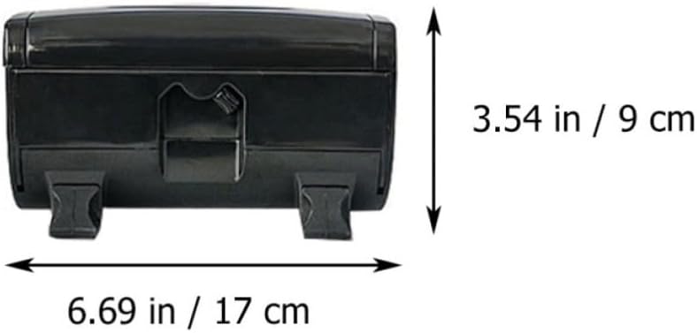 Toyvian Tin Foil Cutter Box Black Abs Hair Salon Equipment for Barbershop image 2