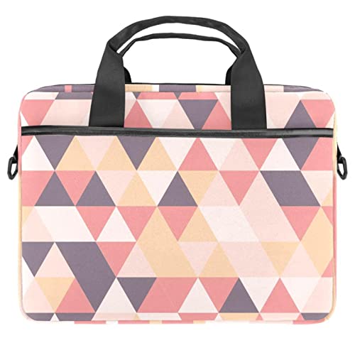 Maletín para portátil de 13 a 14.5 pulgadas con asa bandolera protectora rosa y naranja