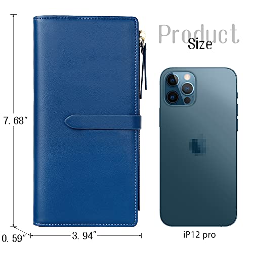 Badiya Ultra Slim Wallet Credit Card Holder Thin Bifold Clutch Wallets With Zipper Pocket For Women #TOP4