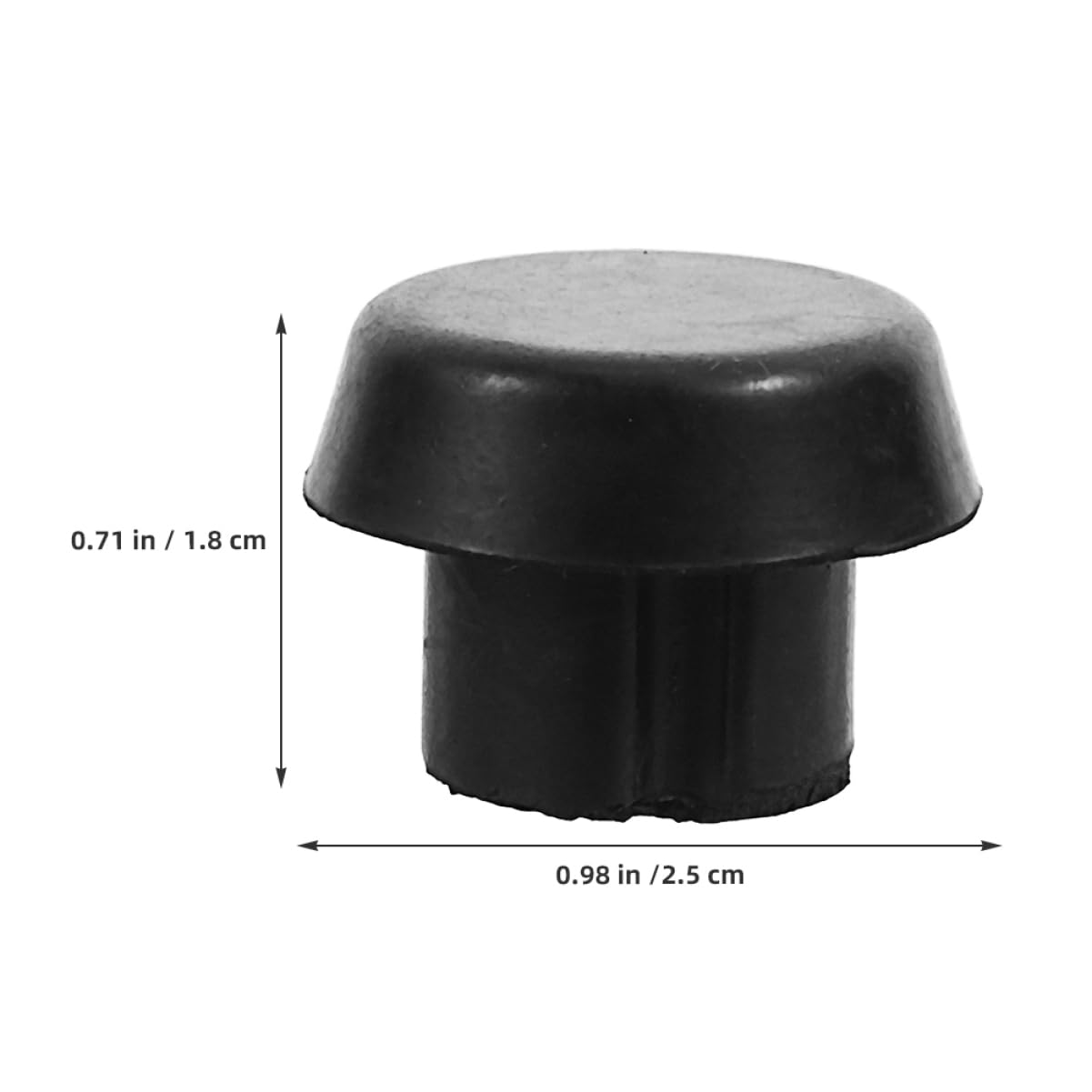 Yardwe Enhanced Performance Billiard Cue Bottom Covers 5 Pack Pool Cue Stick Protectors