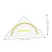 BCOATH 5pcs Triangle Ruler Plastic Measuring Tools for Geometry Drawing and Office Use Precise Angles for Students and Designers