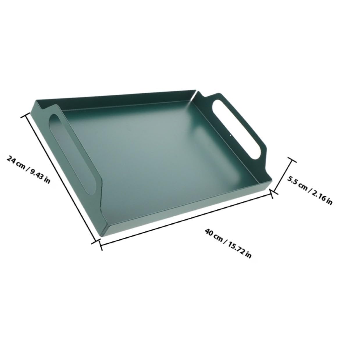 Bandeja de Metal para Servir de Hierro, Diseño Delicado, Uso Multiusos