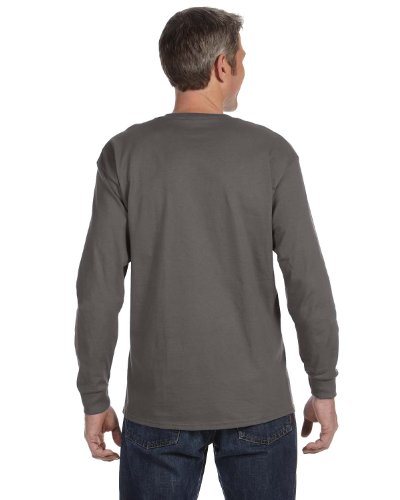 Image of Hanes Mens 6.1 oz. Tagless ComfortSoft Long-Sleeve T-Shirt (5586)