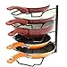 DecoBros Kitchen Counter and Cabinet Pan Organizer Shelf Rack, Bronze