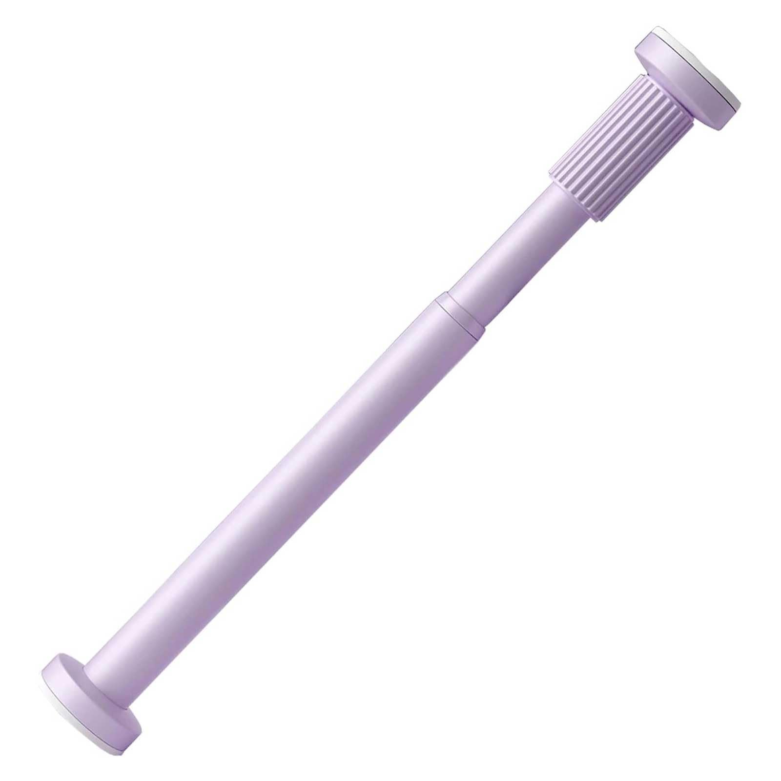 Heavy Duty Tension Curtain Rod 20-118 inch, 1.2 in Dia, Metal Tension Window Curtain Rod No Drilling for Bathroom, Closet, Room Divider(Purple,210-300cm/83-118in)