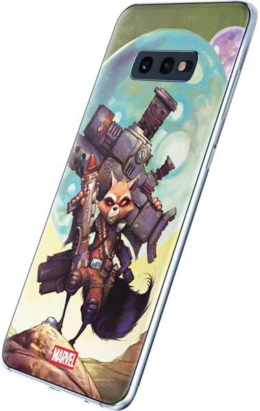 Skinit Decal Phone Skin Compatible with Galaxy S10e - Officially Licensed Marvel Rocket Raccoon Armored Arsenal Design