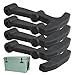 Ssguopte 4PCS Rubber Cooler Box Latches, T-Shape Replacement Black Latch Set