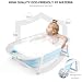 Fascol Bañera Plegable para Bebés 0-36 Meses, Baño Bebe con Red de...