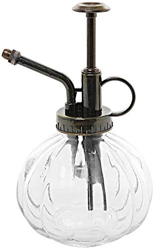 Metro Garden® Clear Glass Plant Mister 250ml – Vintage Spray Bottle with Adjustable Fine Mist & Spray Nozzle for Indoor Plants, Orchids, Succulents & Terrariums