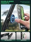 SUPCASE Magnetic Golf Cart Phone Holder, Dual-Sided Magnetic Phone Stand Mount Compatible with MagSafe iPhone 17/16/15/14 & Galaxy S26 Ultra, Golf Accessories for Men Women Golfers, Black