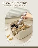 Rechargeable Eyebrow Trimmer for Women: Painless Eyebrow Razor/Facial Hair Remover with LED Light,Portable Electric Eyebrow Shaver with & 2 Heads (1+1) - Image 5