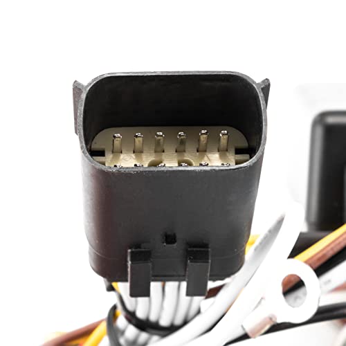 Image of Wsays 4-Pin Trailer Wiring Harness Plug & Play Connect Trailer Tail Lights Brake Signal Lights and Turn Signals Compatible with Jeep Wrangler JL /JLU 2018-2025 Gladiator 2020-2025
