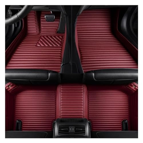 Tapis de voiture pour F07 Gran Turismo Série 5 2010-2013 en cuir PU rayé