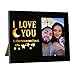 Produktbild Newbyst Bilderrahmen für Paare  I Love You To The Moon And Back Jahrestag Bilderrahmen, süßes romantisches Geschenk für Freund, Freundin, Vater, Mutter