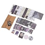 LIFKOME Pegatinas Vintage Adhesivas para Scrapbook Kit DIY con Letras Números Retro para Álbum de Recuerdos Manualidades Familia