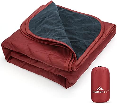 Forceatt Camping Blanket, Lightweight and Compact Picnic/Beach Blanket, Tear Resistant, for Outdoor Festivals, Beaches, picnics, Camping, Parks, Hiking, Travel, Family outings Suitable for 2-4 People