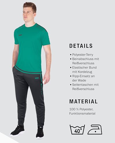 ideal für Joggen - Detailansicht von JAKO Active Trainingshose Herren lang Deal – Dealfoxx.de