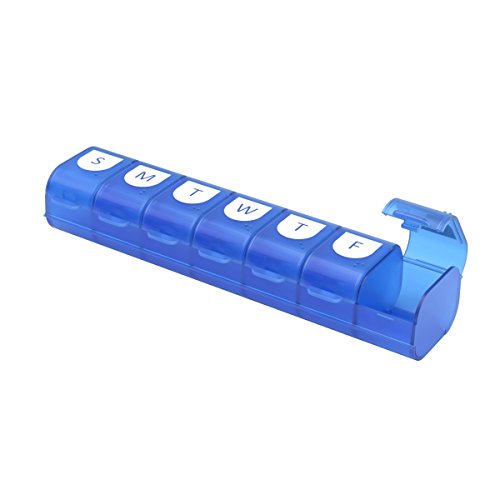Image of EZY DOSE Weekly (7-Day) Pill Case, Medicine Planner, Vitamin Organizer, X-Large Compartments, Easy Fill All Compartments at Once, Convenient and Easy to Use, Color May Vary, BPA Free | Daily Vitamin Box & Supplement Case, Easy Fill Compartments, Arthritis & Travel-Friendly, Convenient & Easy to Use, BPA-Free