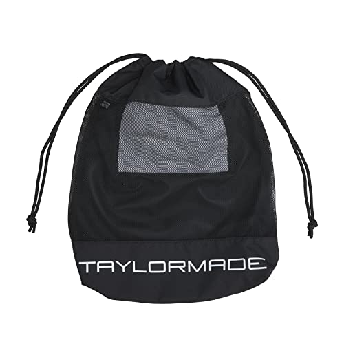 TAYLOR MADE TJ117 23SS Slim Mesh Drawstring Bag, Black, Men's Shoe Cases