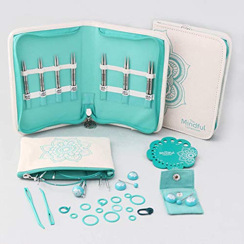 Knitter's Pride-Mindful Interchangeable Lace Needles Set 4"-Kindness Sizes 2.5/3mm To 8/5mm -KP250304