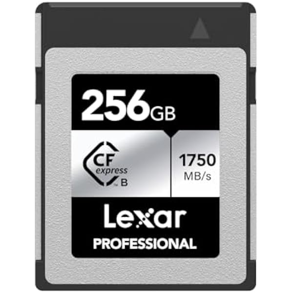 Lexar Professional SILVER Series CFexpress Karta typu B 256GB, karta CFe odczytu do 1750 MB/s, Karty CF z obsługą PCIe Gen3x2, karta pamięci CF kompatybilna z DSLR i kamerą XQD