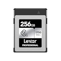 Lexar Professional SILVER Series 256GB CFexpress Karte, Typ B CFe Karte, bis zu 1750MB/s Lesegeschwindigkeit, CF Karte mit PCIe Gen3x2, kompatibel mit DSLR, rückwärts mit XQD Kamera(LCXEXSL256G-RNENG)
