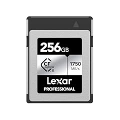 Lexar Scheda CFExpress professionale serie SILVER da 256 GB, scheda CFe di tipo B fino a 1750 MB/s in lettura, scheda CF adotta PCIe Gen3x2, scheda di memoria CF compatibile con DSLR, retromarcia con