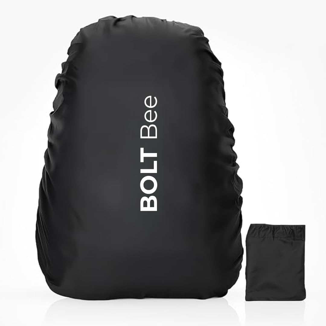 Bolt Bee Waterproof Rain Cover for Bag, Fits up to 45L, with Securing Strap and Elastic Grip, for Biking, Travel and Trekking-image-27