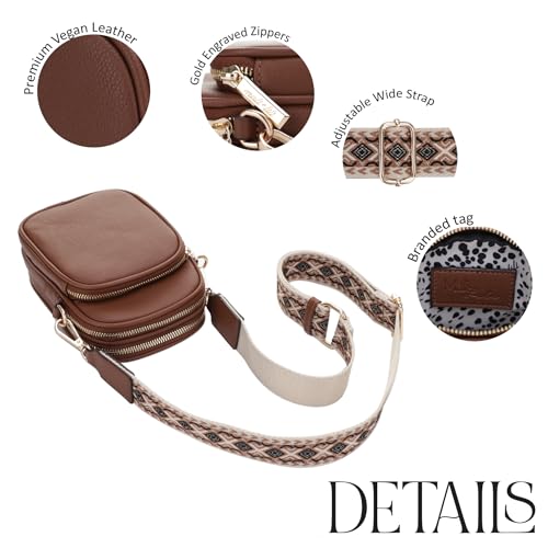 Image of Mali+Lili, Josie Triple Zip Crossbody Bag