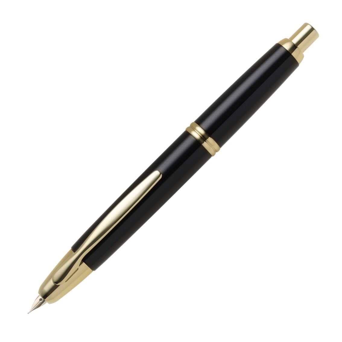 Amazon | PILOT 万年筆 キャップレス ノック式 金ペン EF(極細字