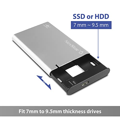 Carcasa Vantec NexStar 6G USB 3.2 para Disco 2.5” SATA III miniatura 5