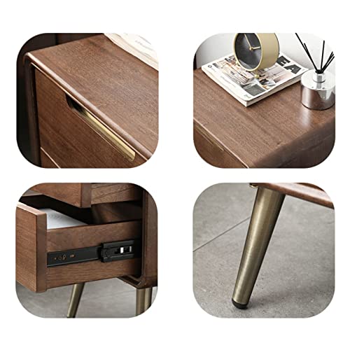Table de chevet bois massif armoire rangement 2 tiroirs table appoint - 6