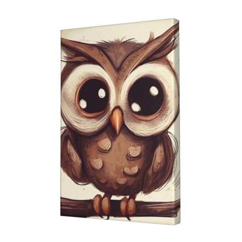 Chouette mignonne impression sur toile pour créer une ambiance douce dans la chambre