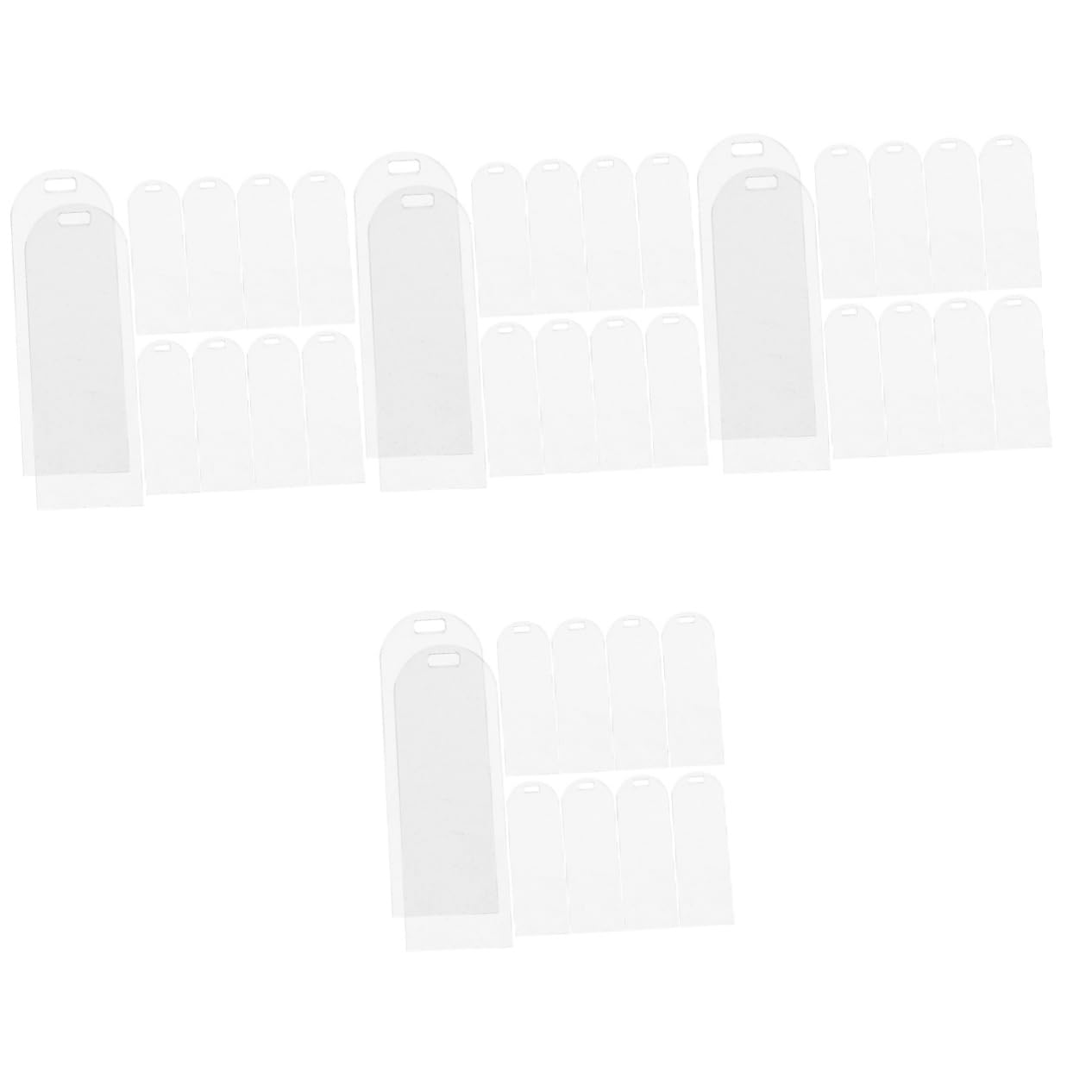 4 Ensembles Marque Pages Acryliques Transparent Diy Pour Artisanat Marque Pages Vides Et Non Finis Pour Décoration 30 Pièces * 4