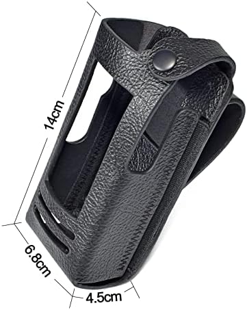 HYS PU Leather Walkie Talkie Holder Carrying Case Compatible with Motorola XPR6300 XBR6350 XPR6500 GTP800 2 Way Radio Holster
