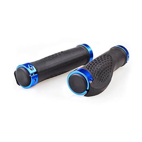 Poignées Vélo VTT guidon route cyclisme de montagne caoutchouc souple bleu