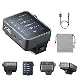 Godox X3pro C X3 Pro C Flash Trigger for Canon 2.4G Wireless Touchscreen TTL Hot Shoe Flash High-Speed Synchronizer Mini Trigger for Canon Series Cameras(X3C Upgrade)
