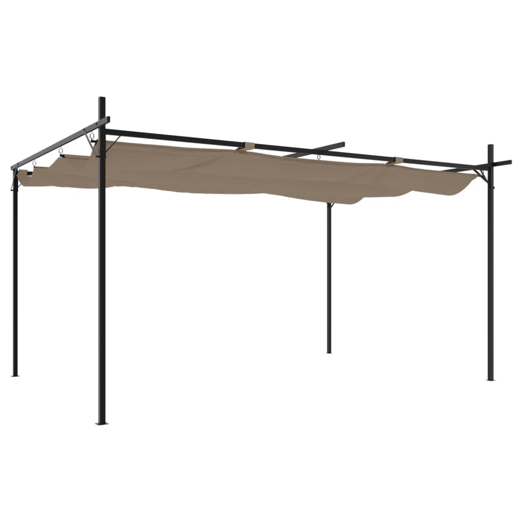 Pergola z wysuwanym dachem 395x292x230 Taupe