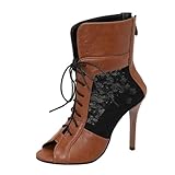 DESIGN : Les talons hauts sont dotés d'un bout rond, affichant un style tendance et avant-gardiste, et affinent et ajoutent du charme à vos pieds.