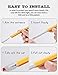 2 Pack Silicone Pencil Case Compatible with Apple Pencil 2nd Generation Only,Case Cover Sleeve Accessories Protective Skin Holder(Must Read Installation Instructions) [Yellow,Lavender]