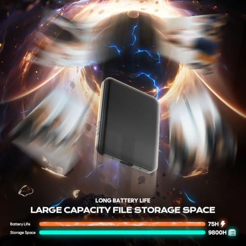 Image of Magnetic Voice Activated Recorder, 64GB(6000H) Recording Device | Voice Recorder, AI Noise Reduction, USB-C OTG Transfer, Long Battery Life, for Interviews, Class Notes and Work
