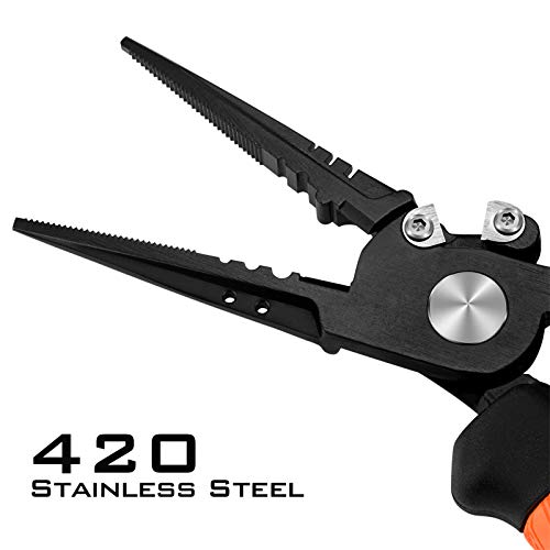 Image of KastKing Speed Demon Pro Fishing Pliers, Straight Nose, 7.5 Inch.