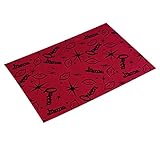 Poids: 70g Ruilogod Bouche Motif téléphone cellulaire tissu Plumier autocollant rouge 2pcs