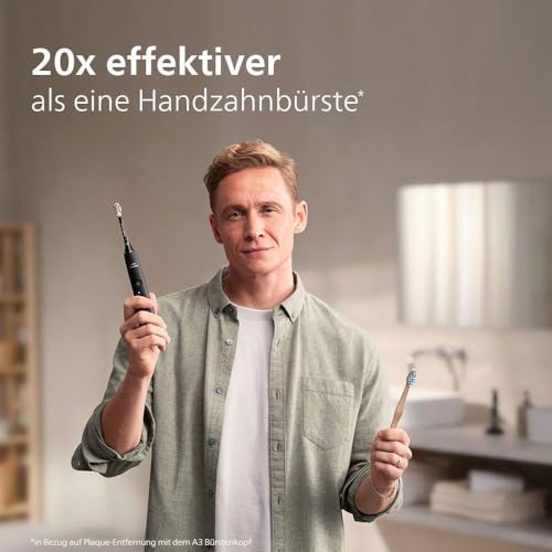 Philips Sonicare DiamondClean Prestige 9900 – Elektrische Schallzahnbürste mit 1x A3 Premium-All-in-One-Bürstenkopf und Ladeetui in Champagner (Modell HX9992/11) – Bild 4