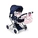 LA NINA- Cochecito Marino Carlota Pequeño(37X65X44 Cm) Passeggino Bambole, Colore Rosa, 44 x 37 x 65 cm, 60417