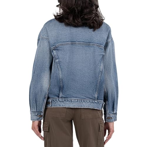 KUT from the Kloth Women's Liz Trucker Drop Jacket Soulder3