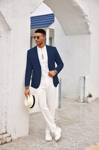 COOFANDY Mens Casual Sport Coat Lightweight Two Button Blazer Slim Fit Business Jackets2