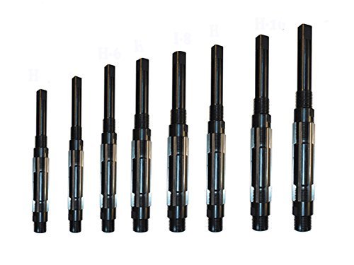 Set di 8 alesatori manuali regolabili da H-4 a H-11, misure da 15/32 "a 1.1/16" Miglior uso per fresatura tornio